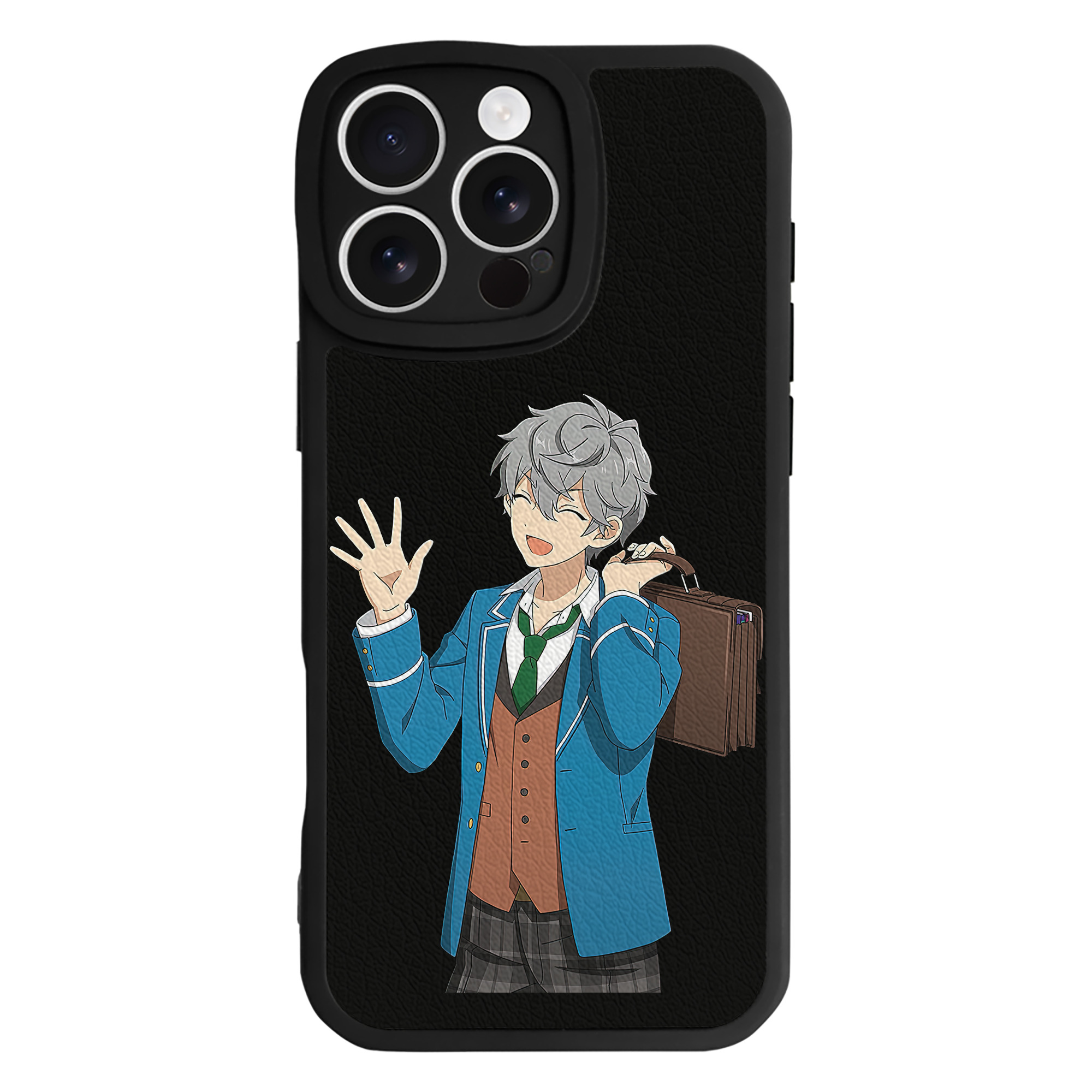 （画像用） あんさんぶるスターズ! Ensemble Stars 【iPhone 16シリーズ対応】シリコンスマホケース（レザー調） 材質：シリコン